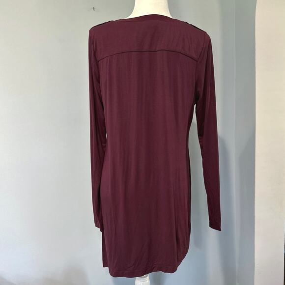 White House Black Market asymmetric top women's medium - Picture 4 of 7